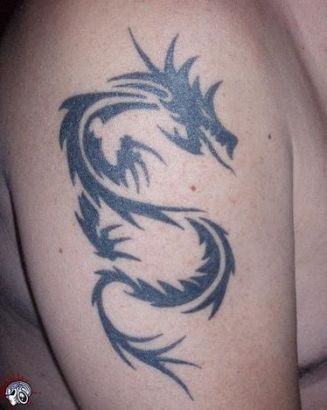 Tribal Dragon Tats Image Design